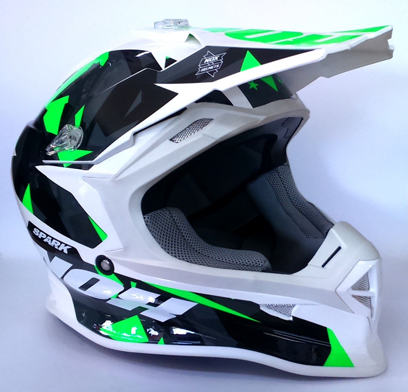Protection Moto Casque Nox Spark Adulte Vert