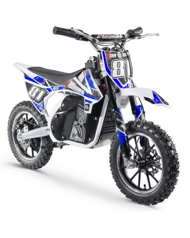 Moto Cross Electrique 500W Enfant-White Edition