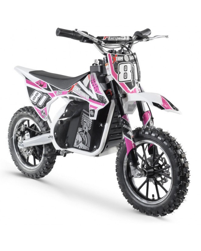 Moto Cross Electrique 500W Enfant-White Edition