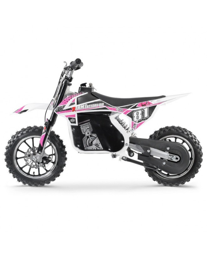 Moto Cross Electrique 500W Enfant-White Edition Moto Cross Electrique 500W Enfant-White Edition