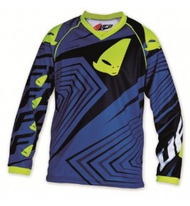 maillot cross enfant 7 - 10 ans bleu