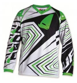 maillot cross enfant 7 - 10 ans vert