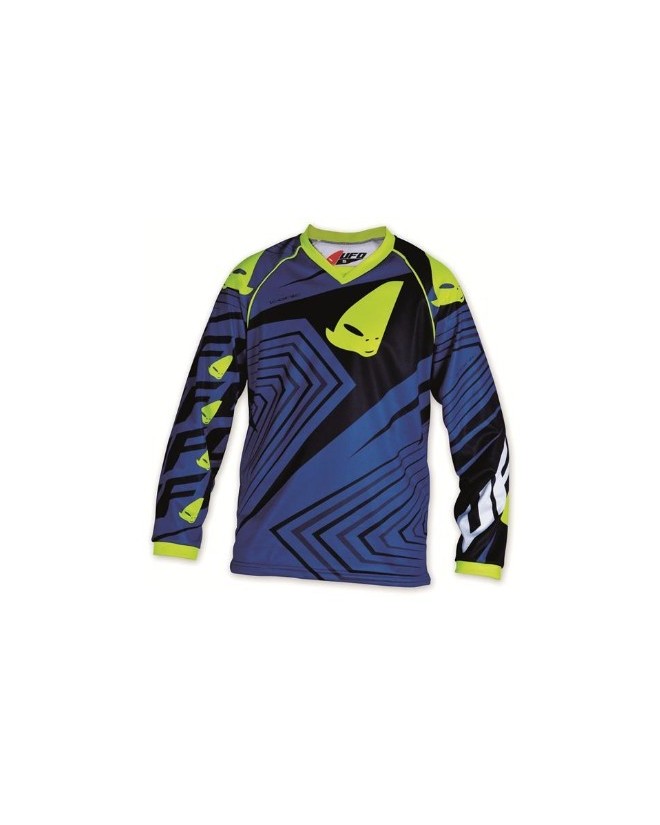 maillot cross enfant 7 - 10 ans bleu