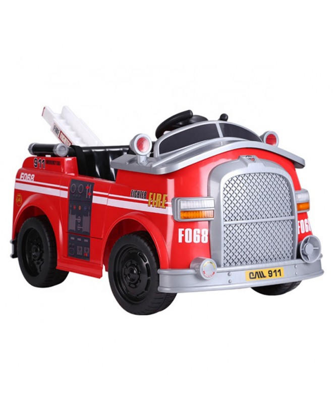 Le Mini camion de pompier enfant 6V pas cher !
